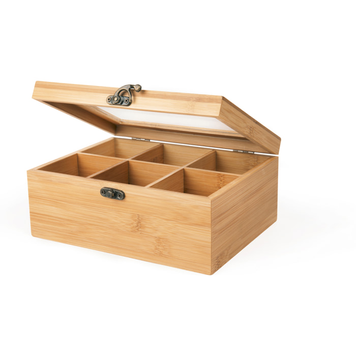 Boîte à Thé Excelsa – Eco Living, Bambou Beige