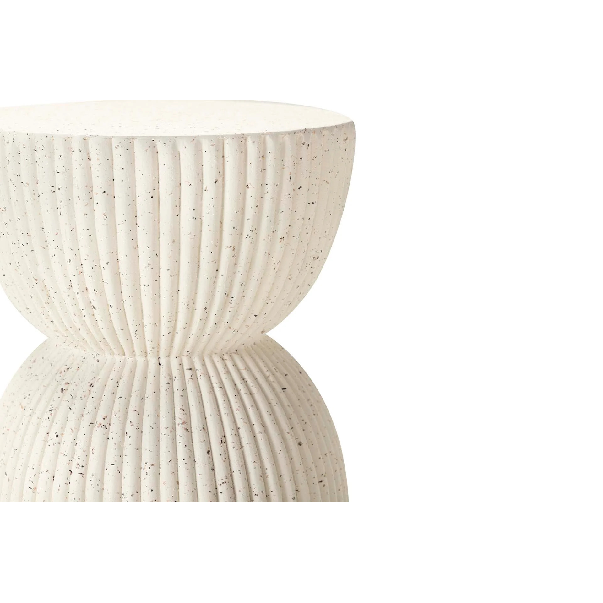 Mesa Auxiliar Taburete Blanco Sedit 38x38x46 Cm