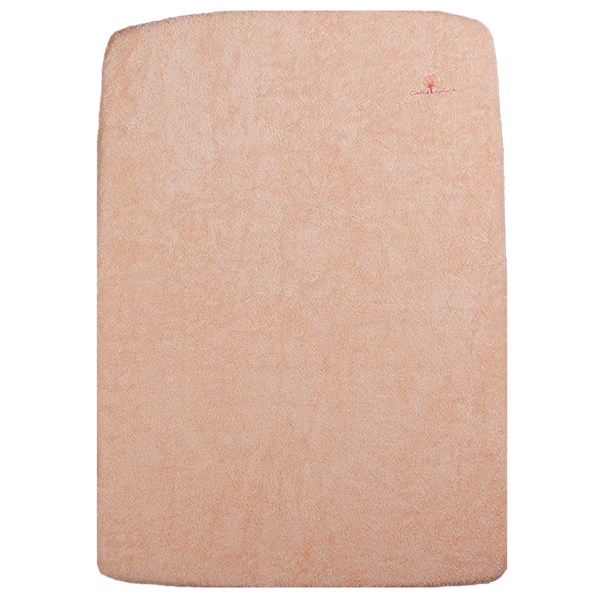 Housse matelas à langer 55x75 cm , élastique Coton bio-Pêche