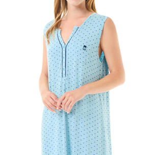 Camisón corto turquesa