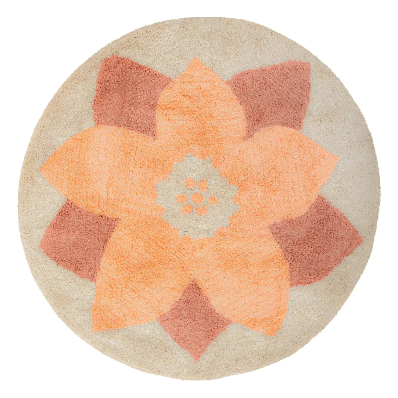 Tapis "Anny" rose D100cm
