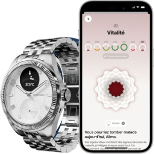 Montre santé WITHINGS Scanwatch Nova Brilliant 39mm Titanium