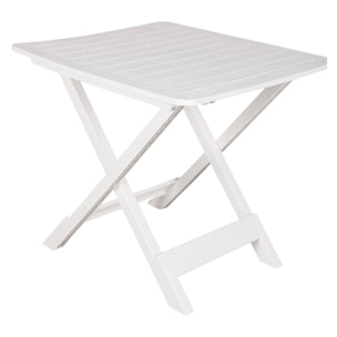 Tavolo pieghevole in polipropilene, 72 x 80 x 70, Bianco