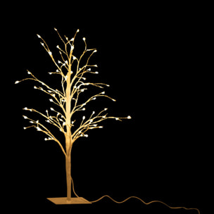 J-Line Arbre Nu + Led Metal Blanc Small