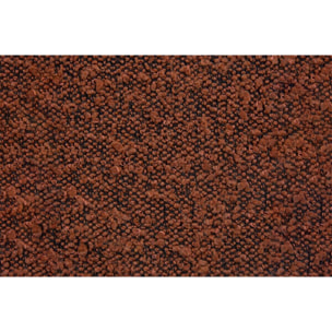 Lit avec sommier et tête de lit lisse - Tissu bouclette au style épuré - Adapté à tous les matelas, montage rapide - Grand Rangement
