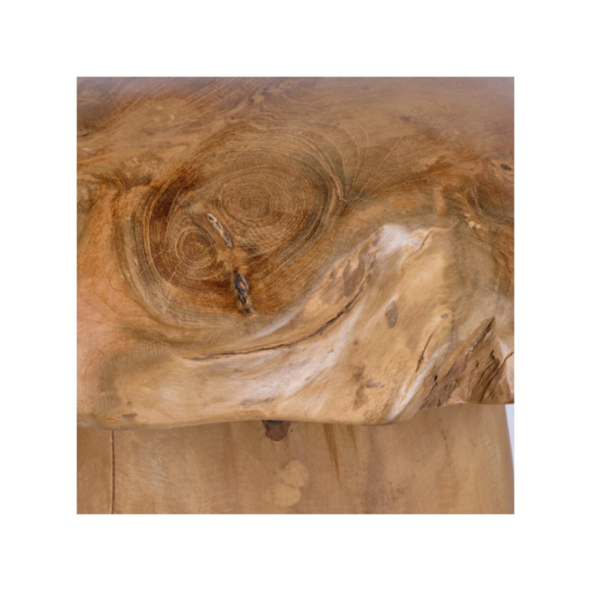 Champignon en bois de teck 30 cm de haut - LAMPI