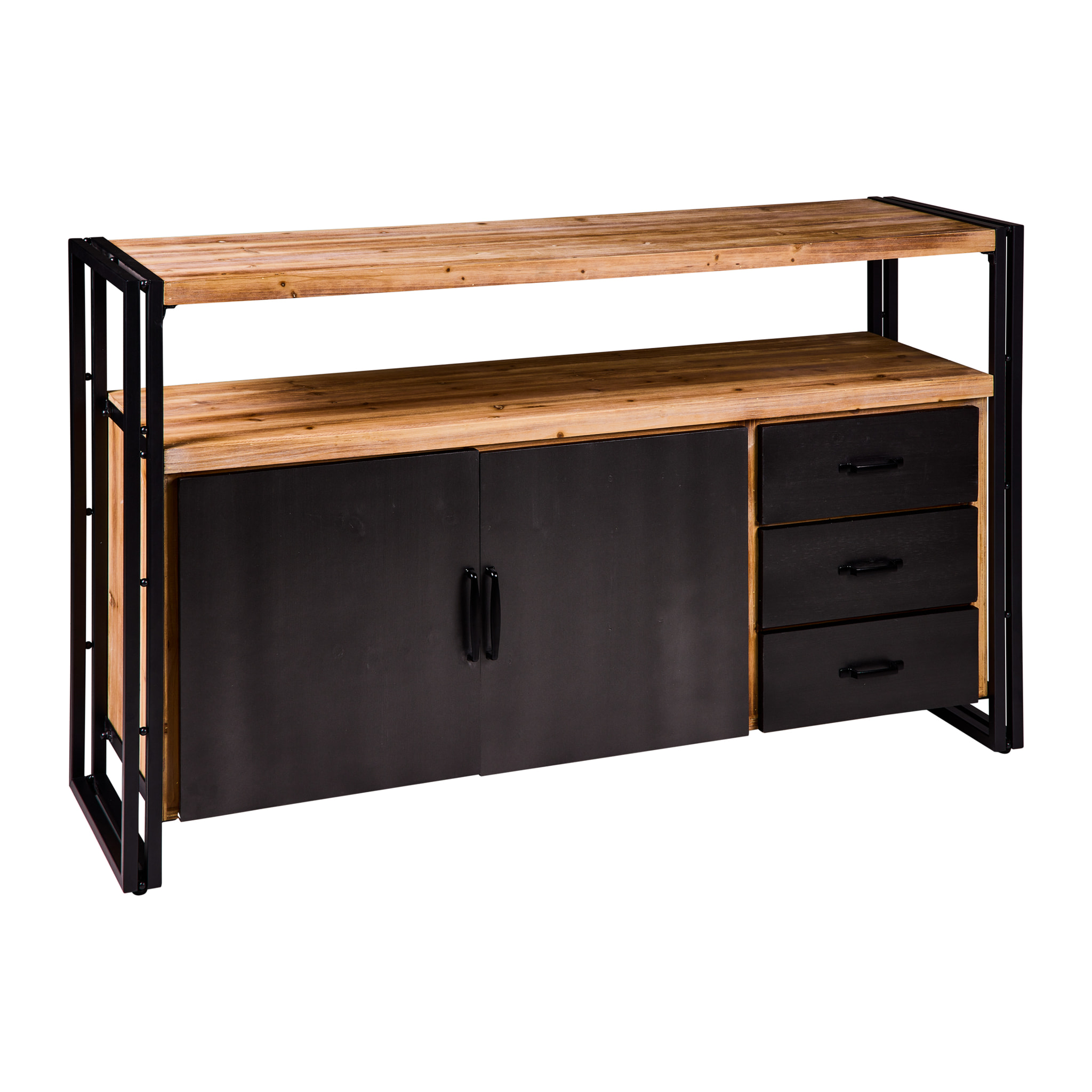 INNOVATION - CREDENZA 2 SPORTELLI 3 CASSETTI - misura: 145X40X86 cm