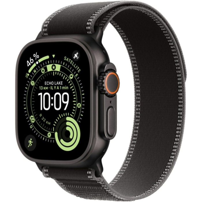 Bracelet APPLE 49 mm - M/L - Trail noir/charbon Noir