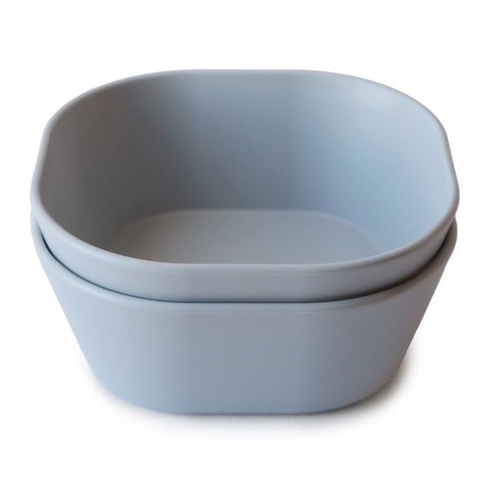 Mushie Pack Dos Bols Cuadrados Solid