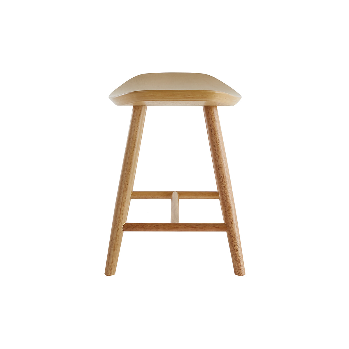 Tabouret bas bois clair H46.5 DEMORY