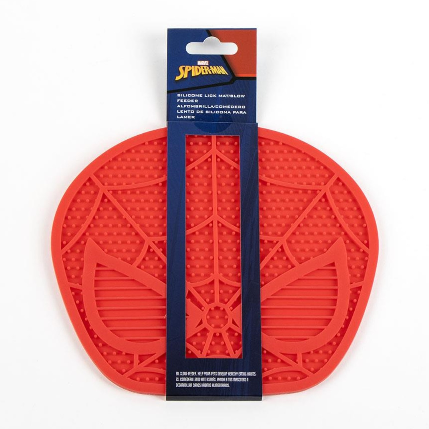 Comedero de silicona para perros diseño spiderman