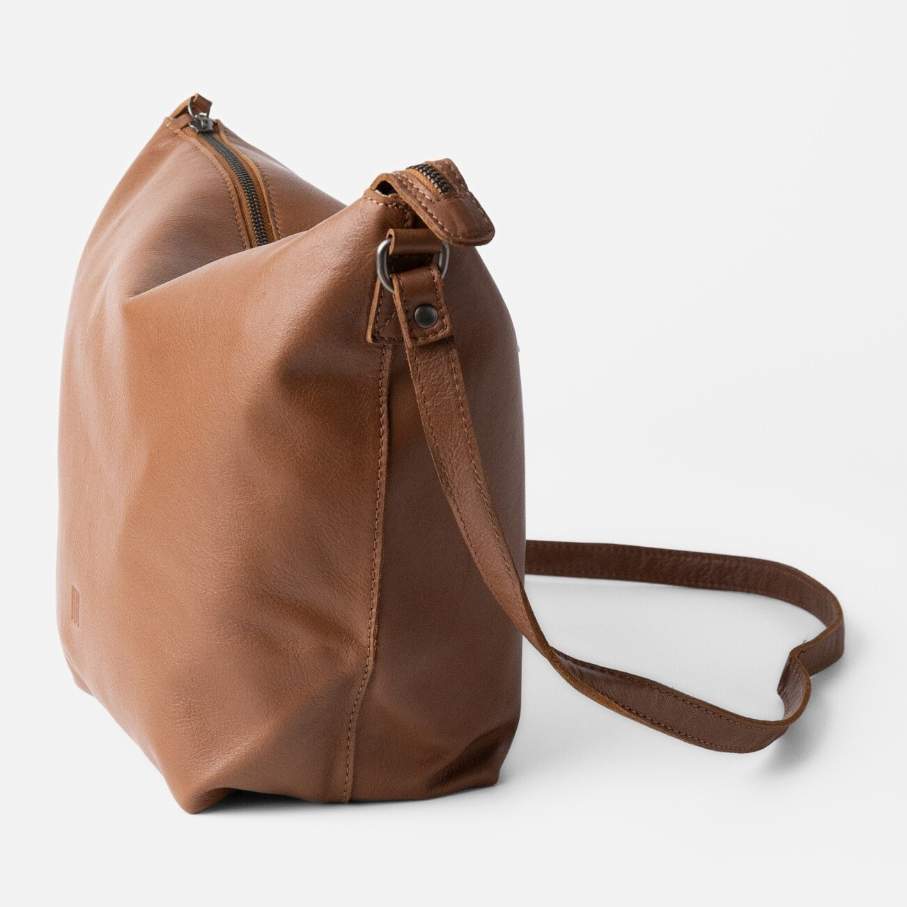 Bandolera BIBA Utah Cream Out de piel