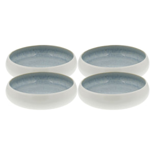 Lot de 4 assiettes creuses, BOREA