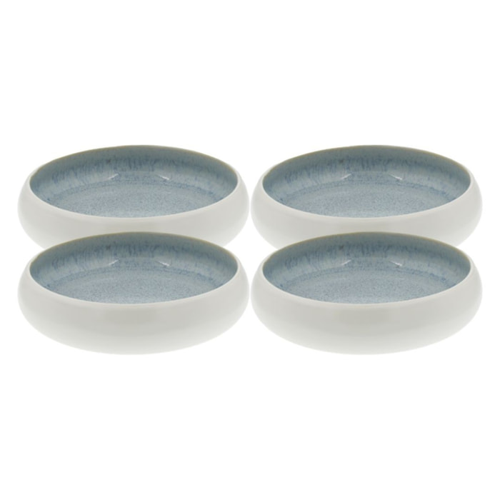 Lot de 4 assiettes creuses, BOREA