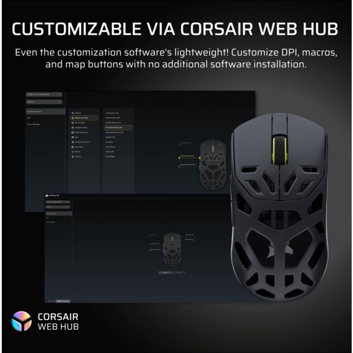 Souris Gamer Sans Fil CORSAIR SABRE v2 PRO Wireless MG