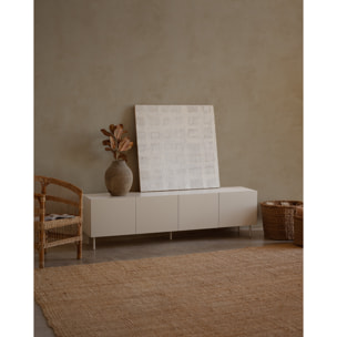 Mueble TV lacado en tono arena en varias medidas