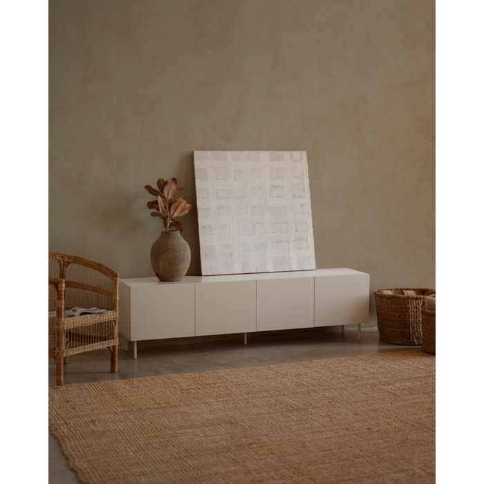 Mueble TV lacado en tono arena en varias medidas