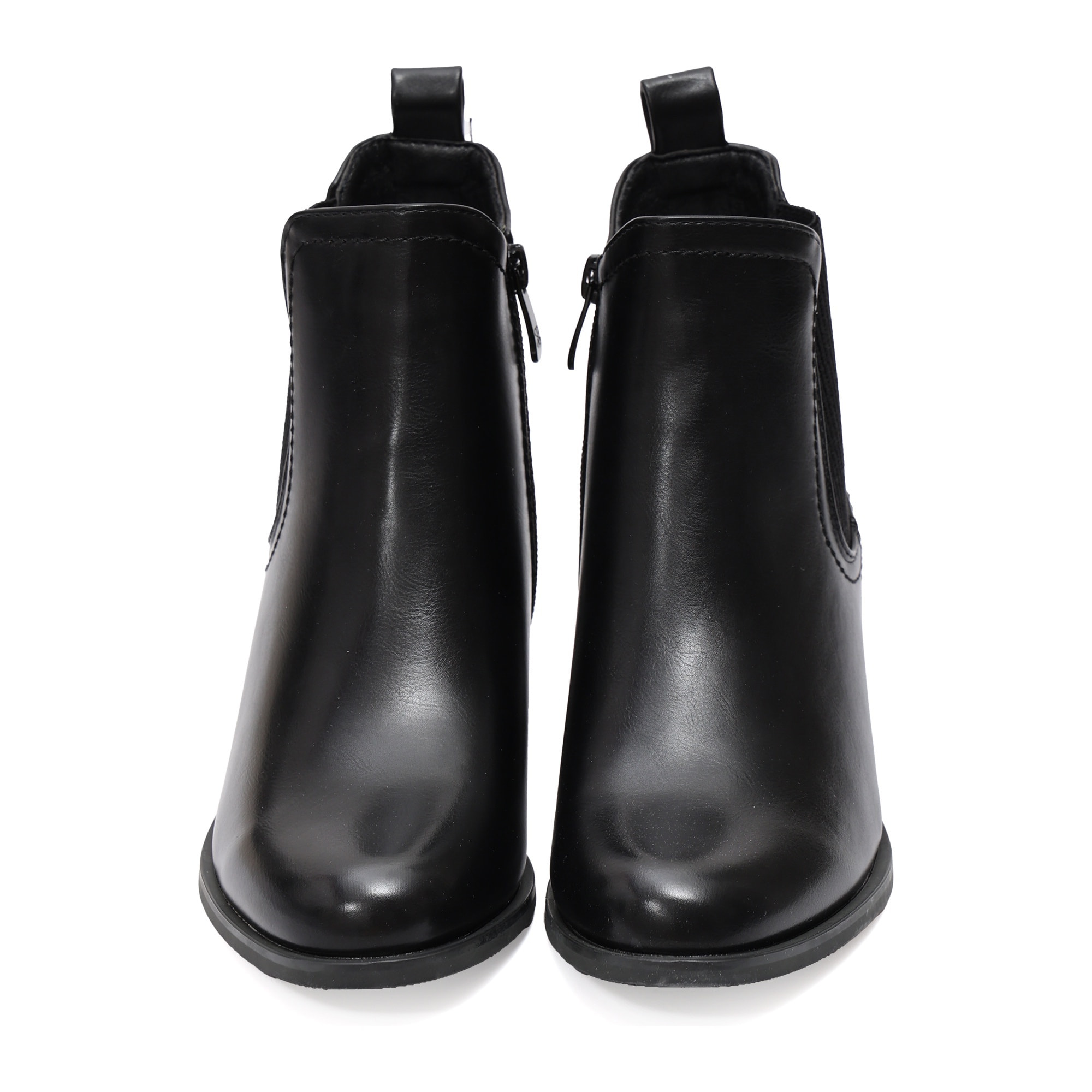 Stivaletto in simil pelle con fascia elastica