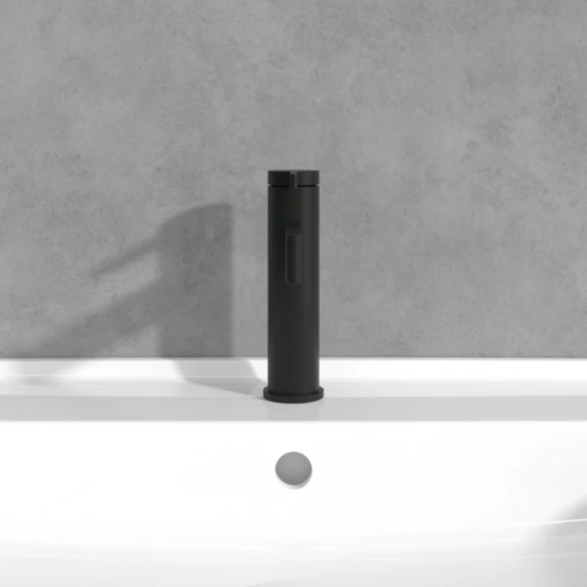 Mitigeur lavabo droit Dawn sans tirette Noir mat