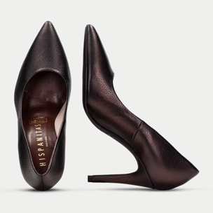 Salon Samanta Marron metalizado 9 cm