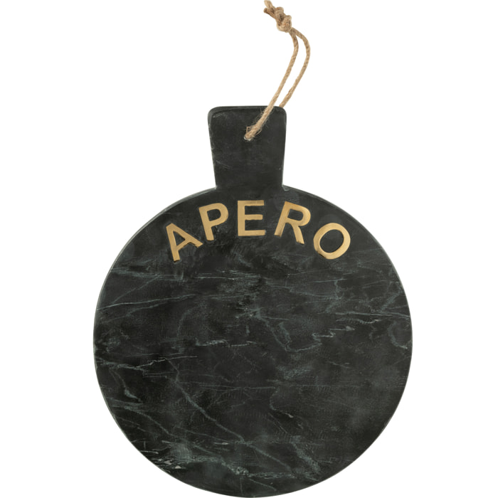 J-Line planche à fromage - noir/or