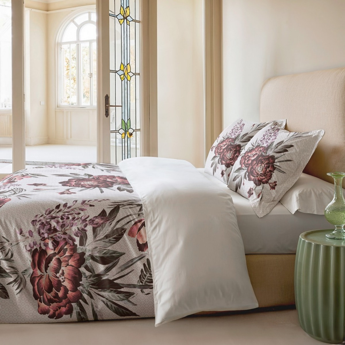 Housse de couette adaya blanc