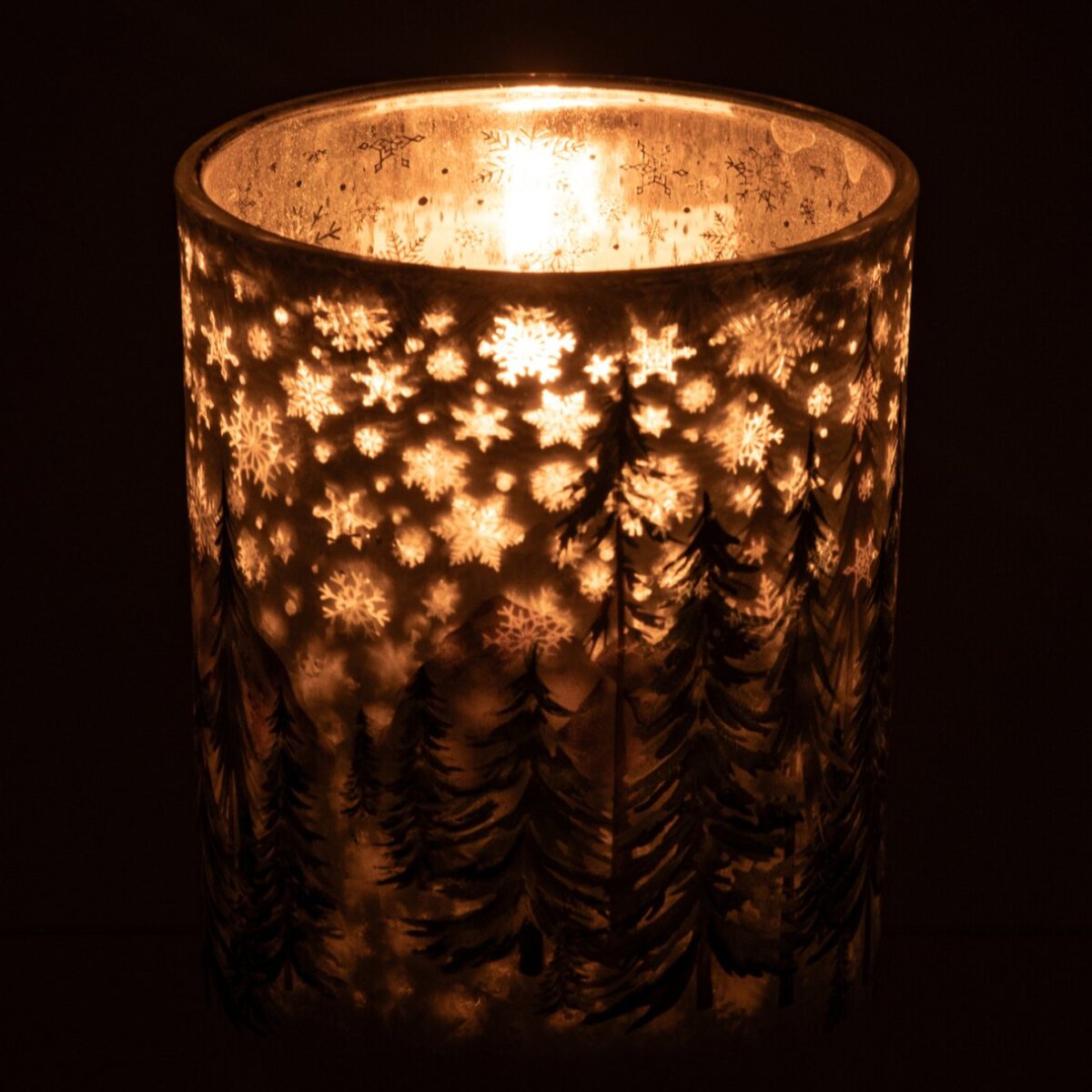J-Line chandelier Christmas Tree - verre - blanc/vert foncé - medium - set de 2