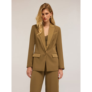 Motivi - Blazer in envers satin - Verde militare