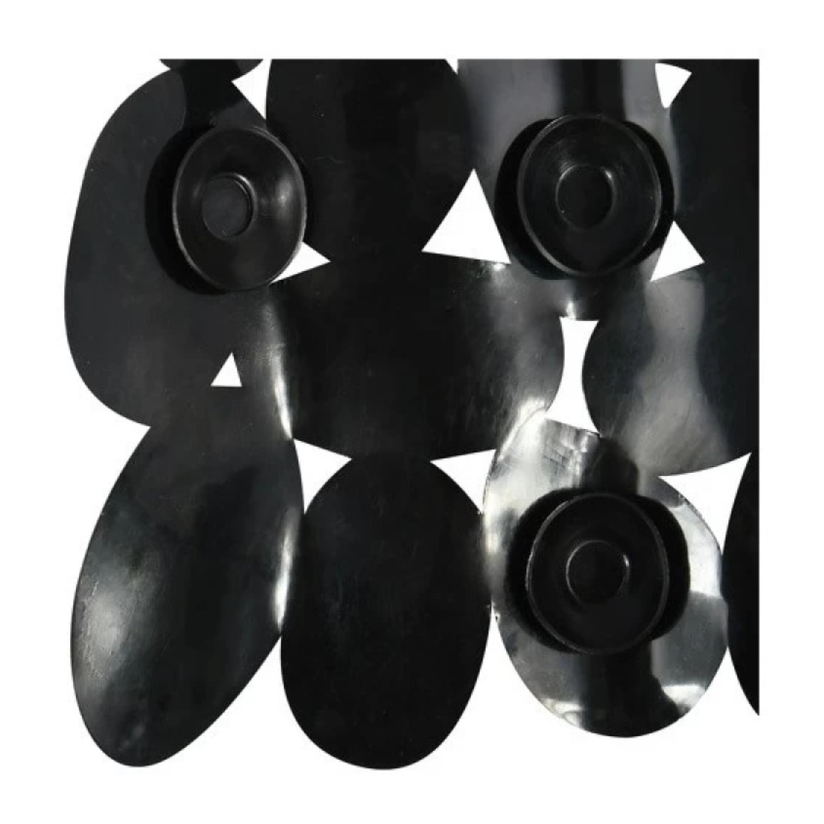 Tapis Fond de douche PVC GALETS 53x53cm Noir MSV