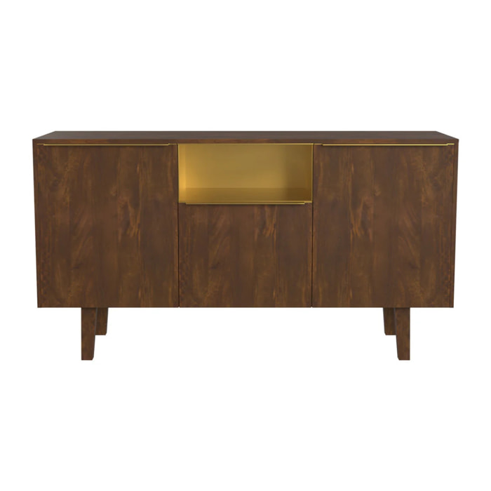 Buffet en bois de manguier 2 portes 1 niche - Taiko