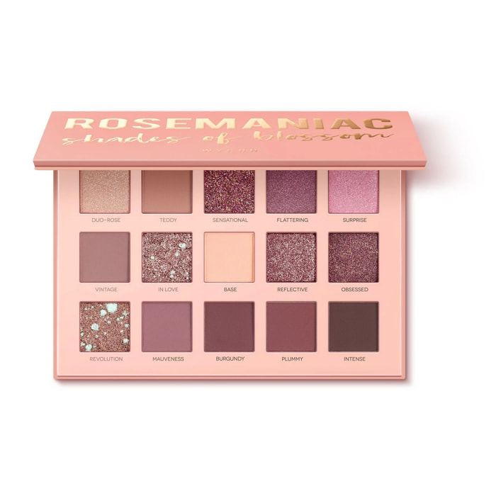 ROSEMANIAC SHADE OF BLOSSOM PALETTE Palette con 15 ombretti dalle textures speciali