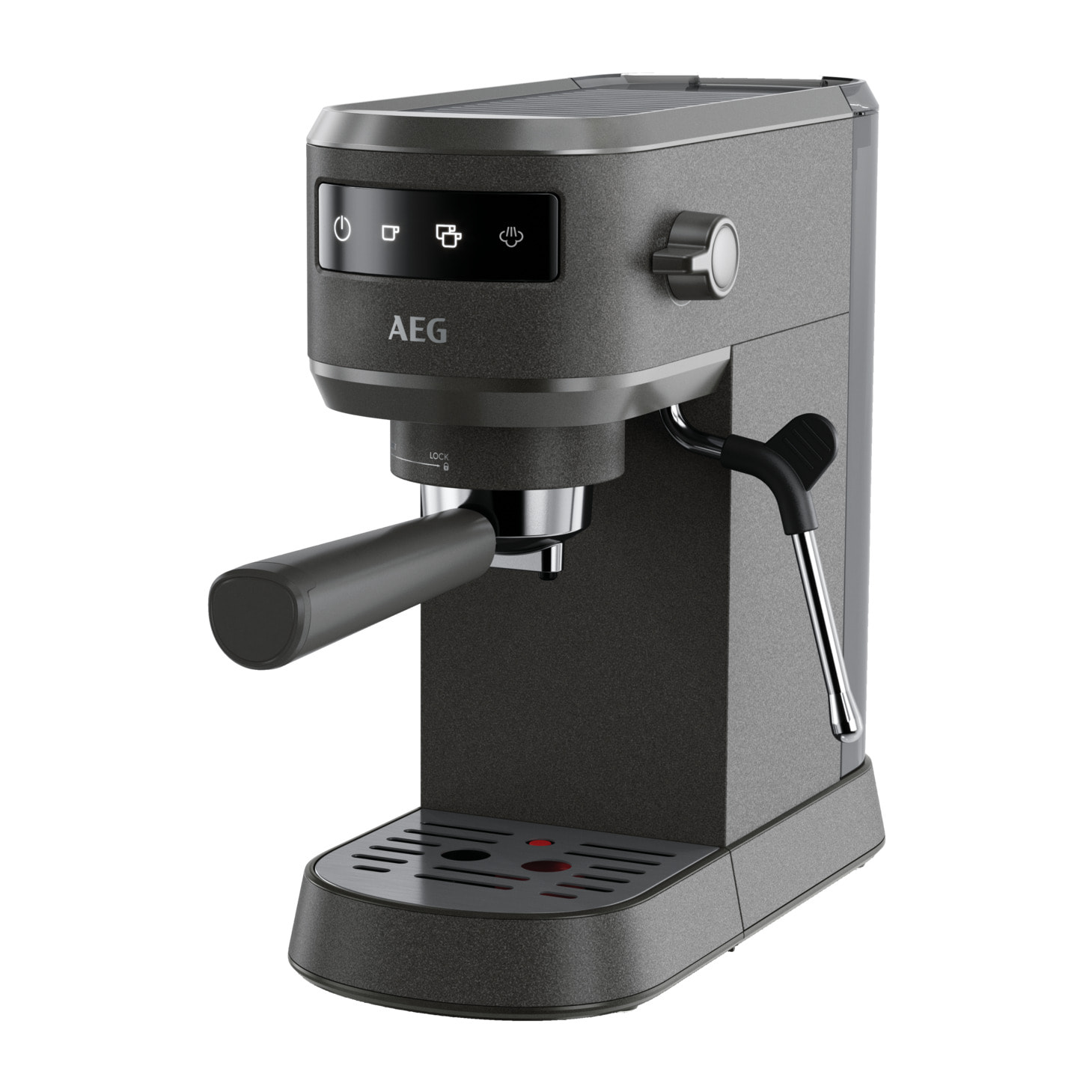 AEG Maquina de café espresso de 1 litro capacidad y 15 bares de presión EC6-1-6BST