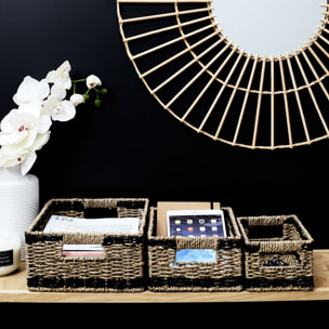 Panier Tresse Rectangulaire X3