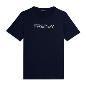 T-shirt Manica Corta con Logo FREDDY Olografico