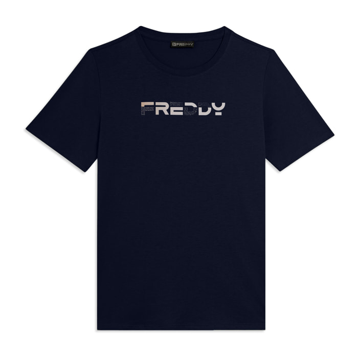 T-shirt Manica Corta con Logo FREDDY Olografico