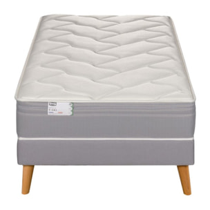 Ensemble L ADORABLE, matelas H23 ressorts ensachés, très ferme, sommier