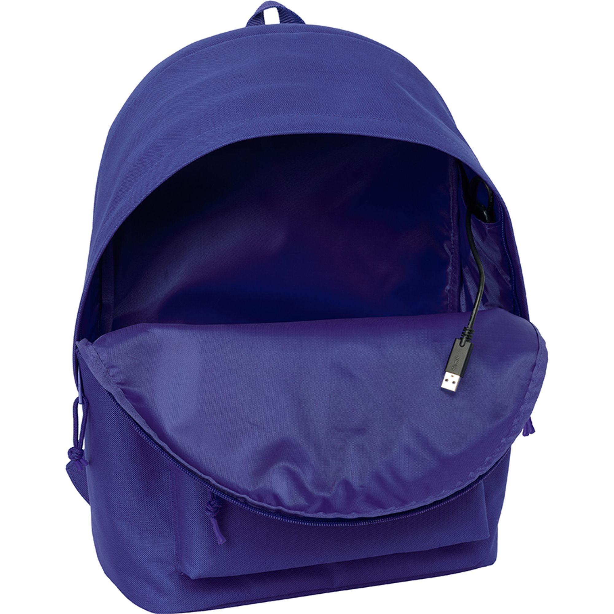 Mochila doble para portatil 15,6"+usb atco. de madrid teen dark blue