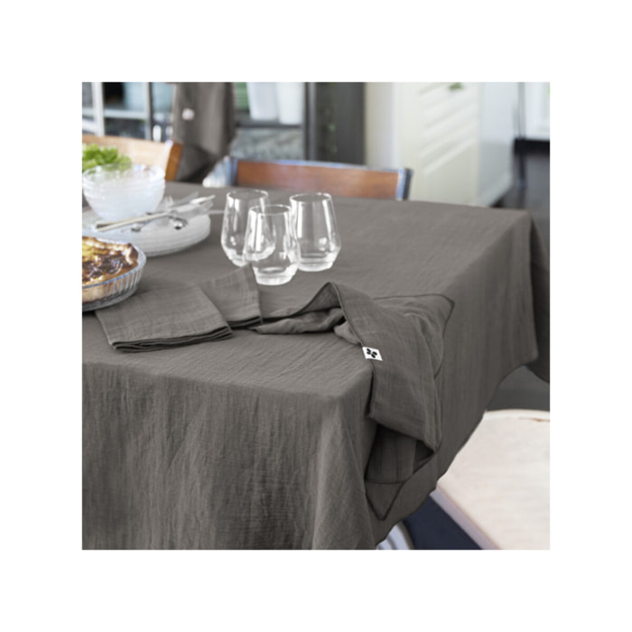Nappe 150x250 cm double gaze de coton gaufrée - GAIA