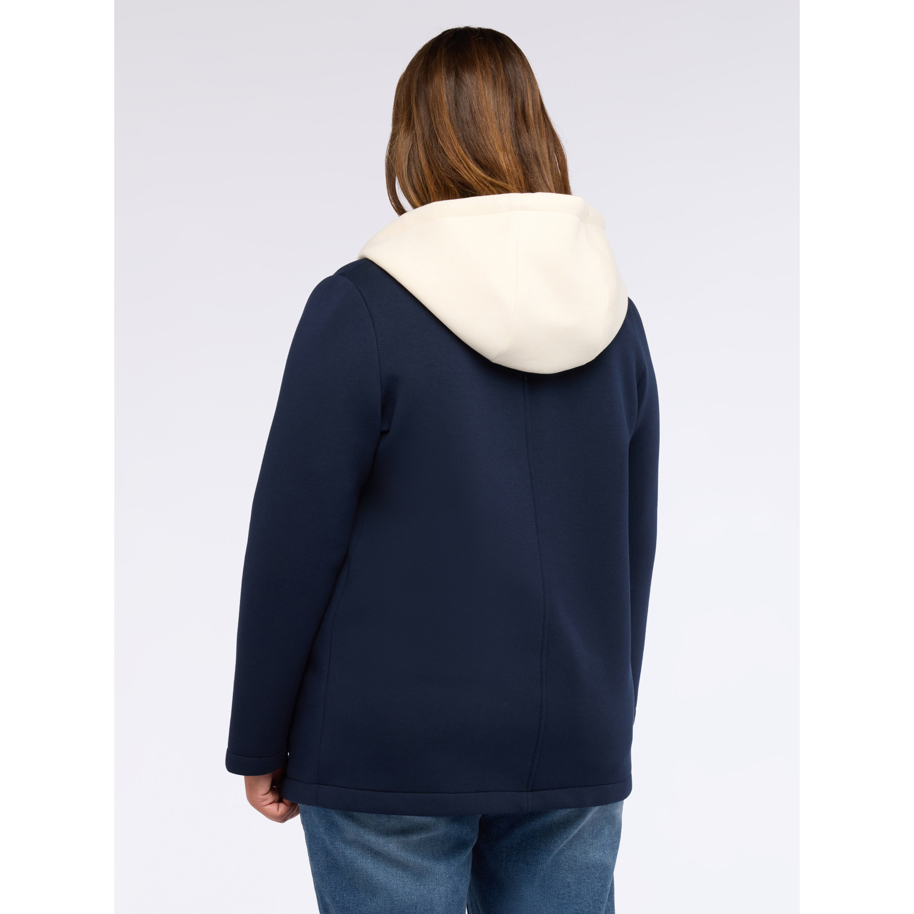 Fiorella Rubino - Chaqueta de neopreno con capucha - Azul