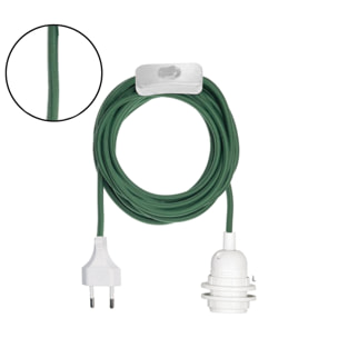 Suspension douille baladeuse à prise - Vert