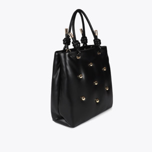 Borsa XL Imbottita Effetto Pelle con Borchie