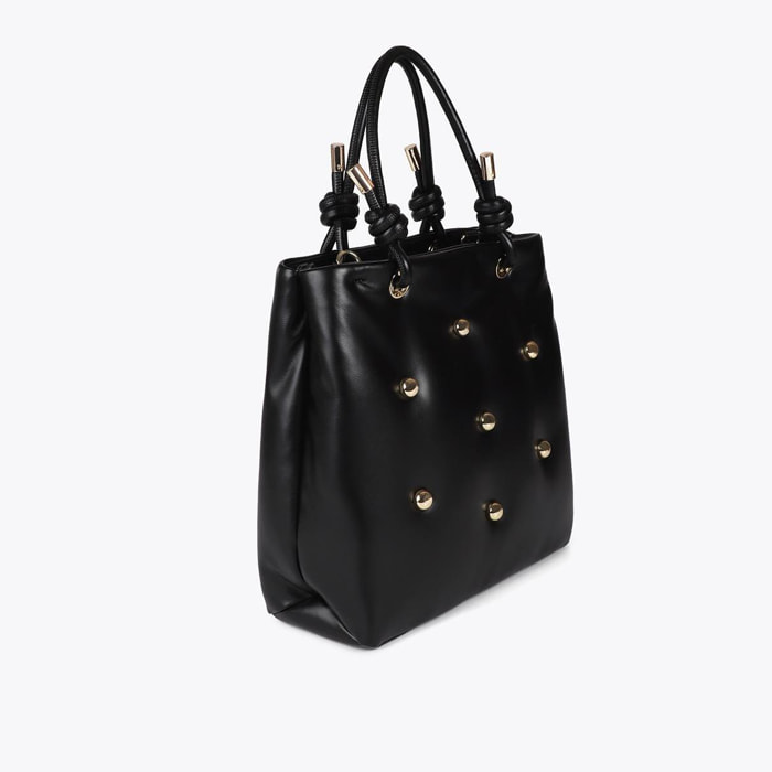 Borsa XL Imbottita Effetto Pelle con Borchie