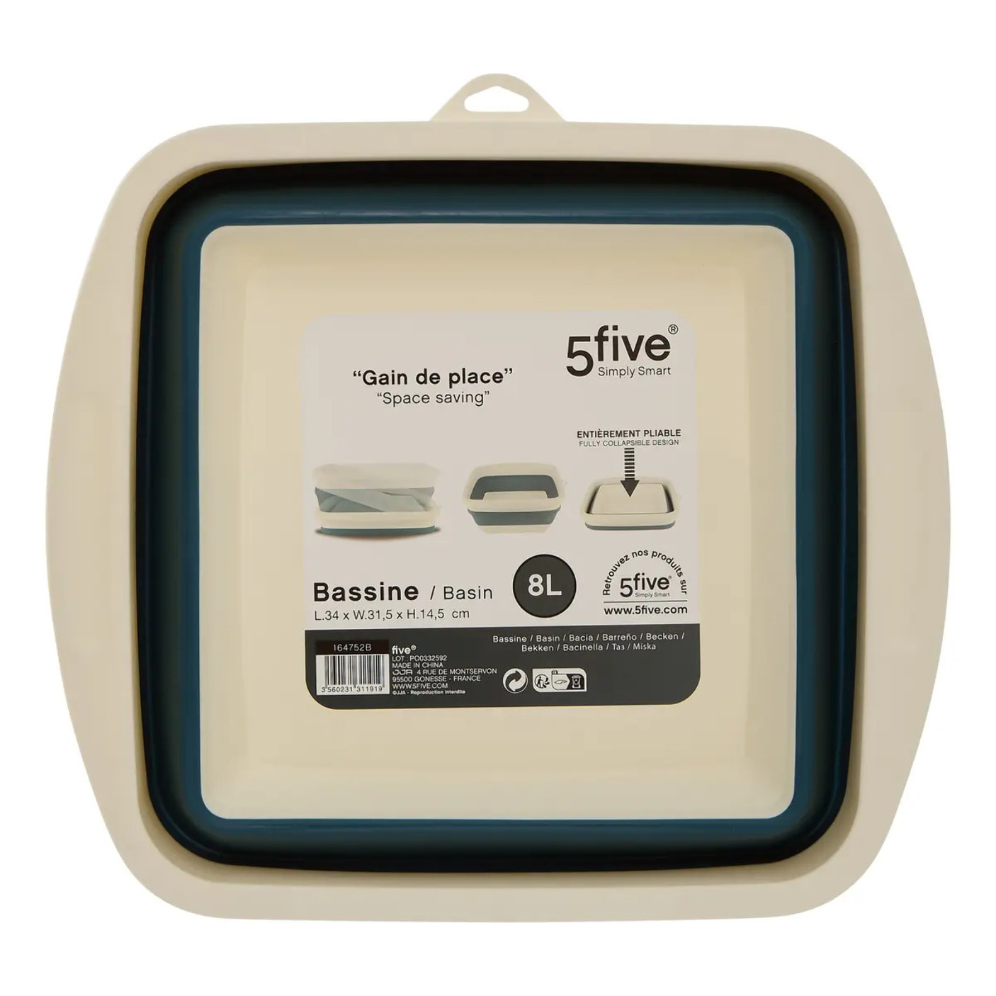 BASSINE CAR RETRACT 8L ASS