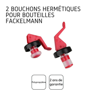 Lot de 2 bouchons à levier réutilisable Fackelmann Bar Concept