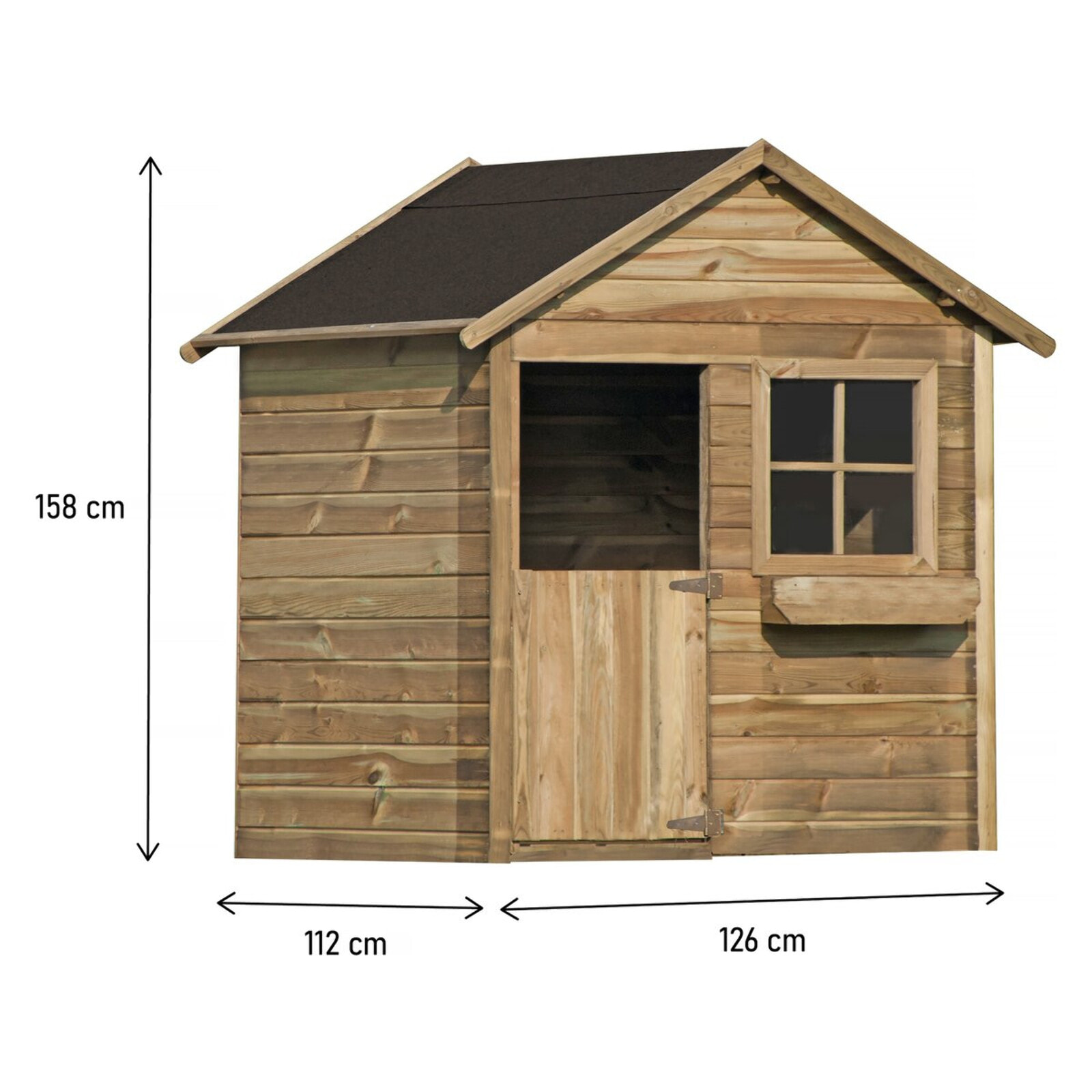 Maisonnette "Coccinelle" - 126 x 112 x 158 - Bois