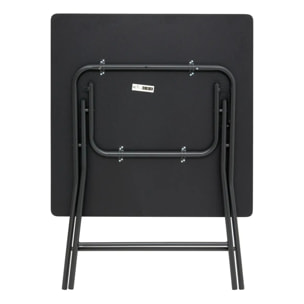 Table pliante 4 places noir