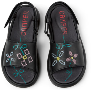 Sandalias - CAMPER Pelotas Flota Sandal Twins - Negro - Cuero liso