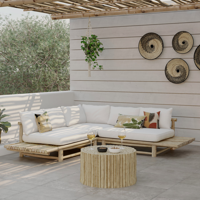 Salon de jardin 4 personnes en bois de teck massif - Imani