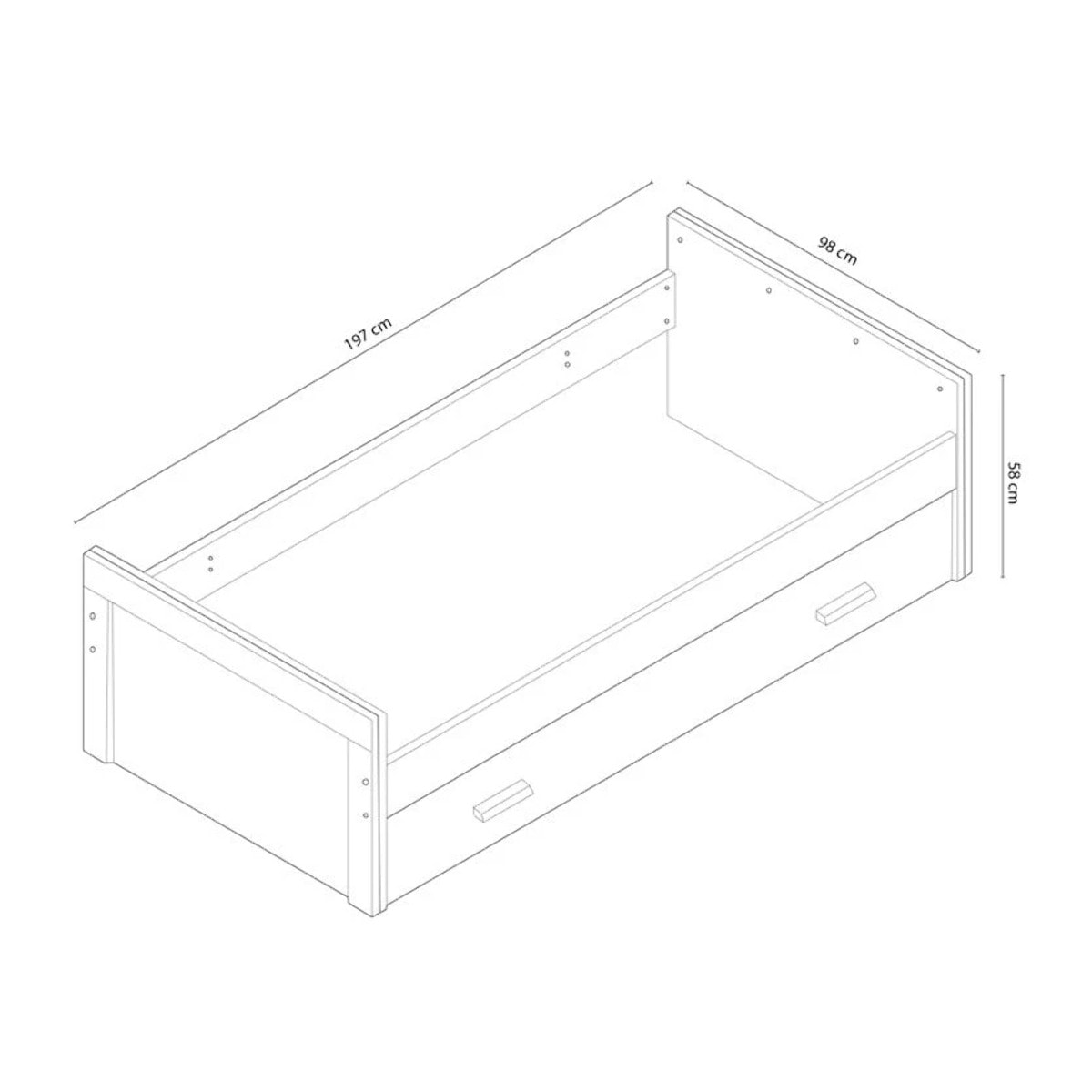 Cama nido Lara Cambria - Grafito