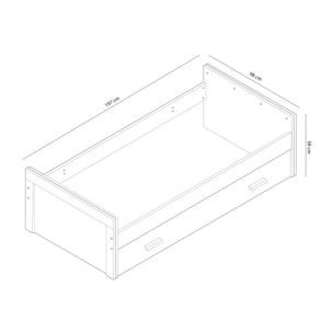 Cama nido Lara Cambria - Grafito